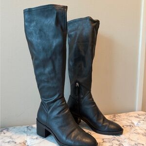 Zara Black Heeled Boots